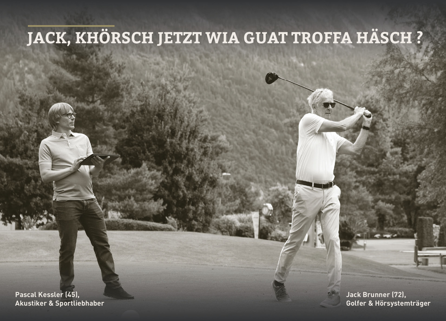 Jack Brunner (72), passionierter Golfer Portraitfoto von Jack Brunner